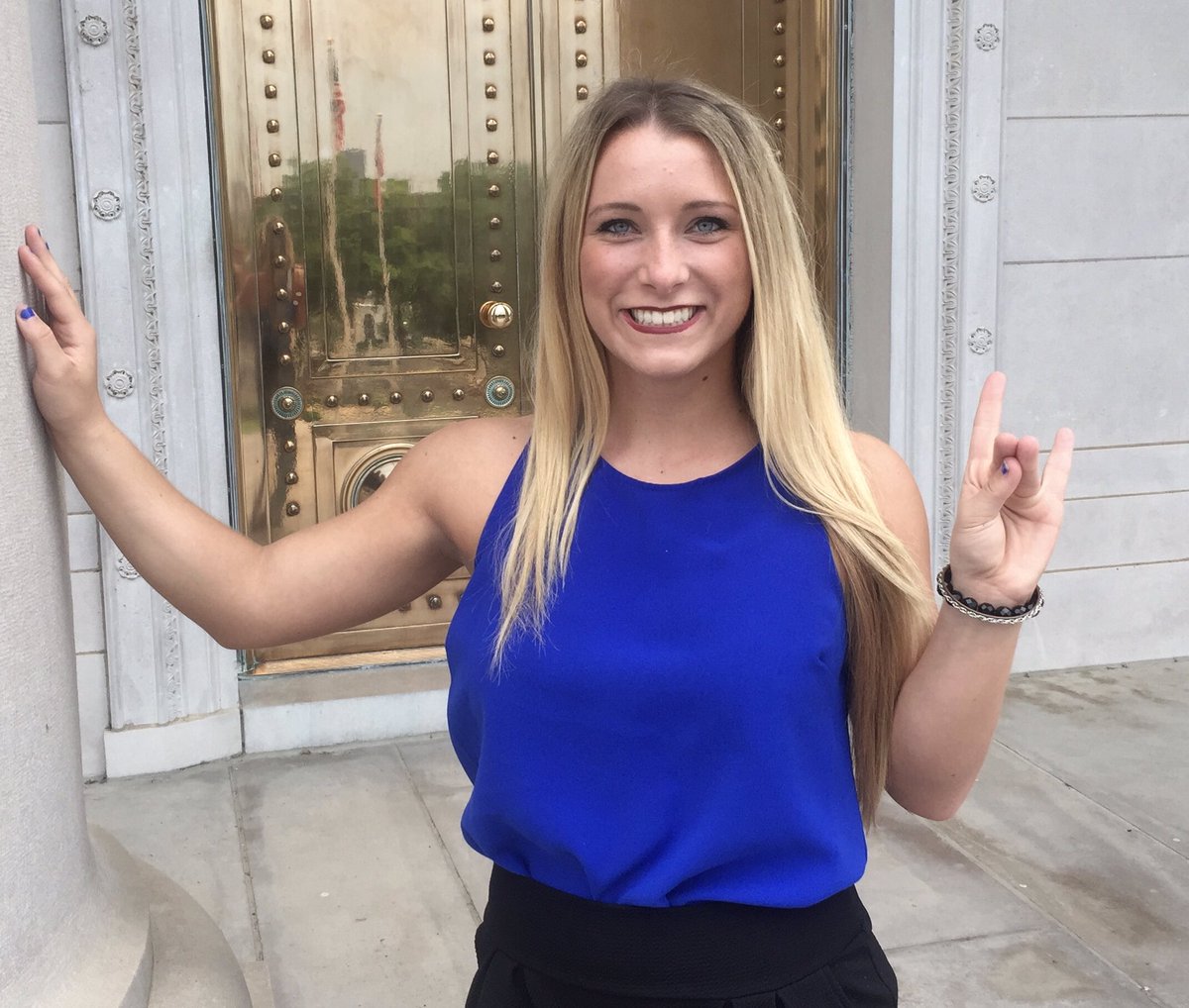 Representing the lovely ladies of Arkansas State Diamond Dolls, Sydney Hickerson!