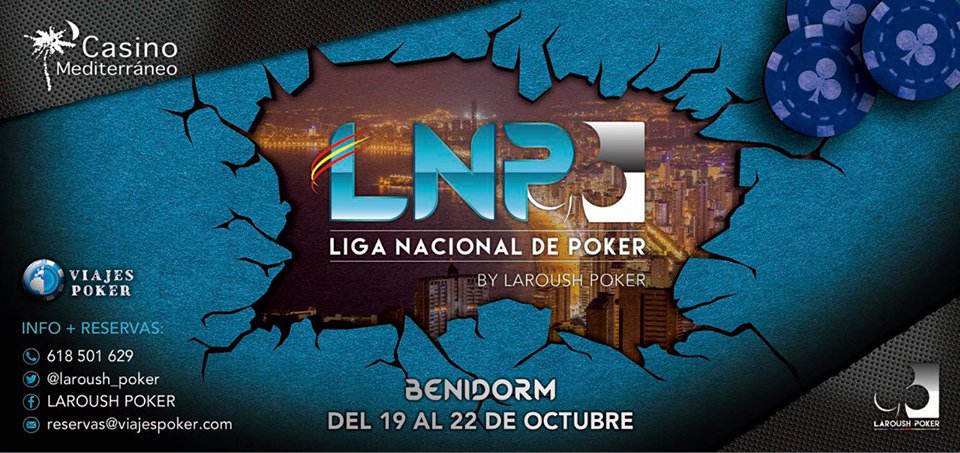 CNP_POKER's tweet photo. Octubre es mes de #LNPLive ♣️
📆 19 al 22 @C_Mediterraneo #Benidorm
📆 26 al 29 @CasinoCadiz
Eventos puntuables para la general del #CNP888 https://t.co/PeRpvKHomW