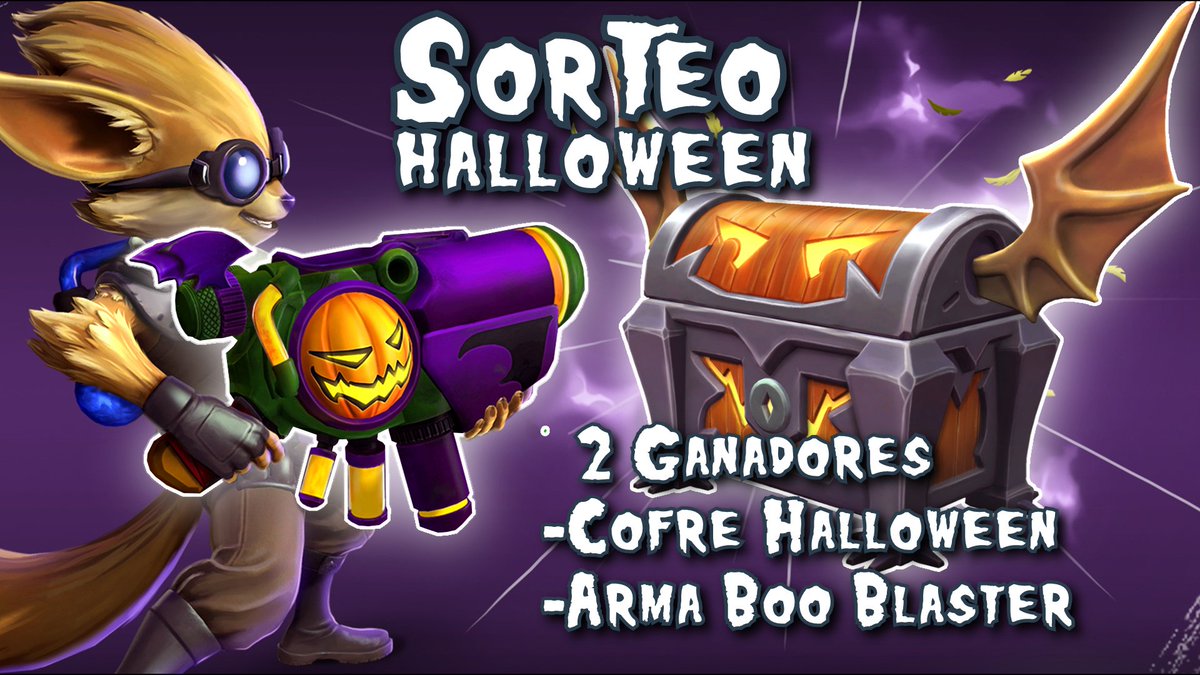 PaladinsGame_ES's tweet photo. ¡Sorteo de un Cofre de Halloween y el Arma Boo Blaster de Pip! ¡2 ganadores!
https://t.co/OVFKuE4y6D https://t.co/5QC7Y5crK8