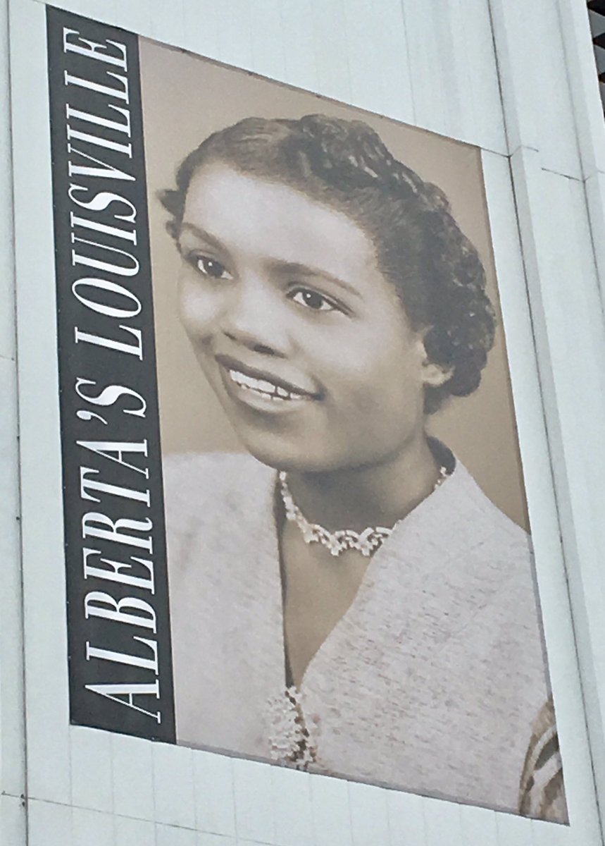 GregFischerLou's tweet photo. Unveiling latest HometownHeroBanner! Alberta Jones,1st African-Am. female to pass KY Bar&amp; @muhammadAli attorney. Amazing leader &amp; role model https://t.co/zU50t41PT8