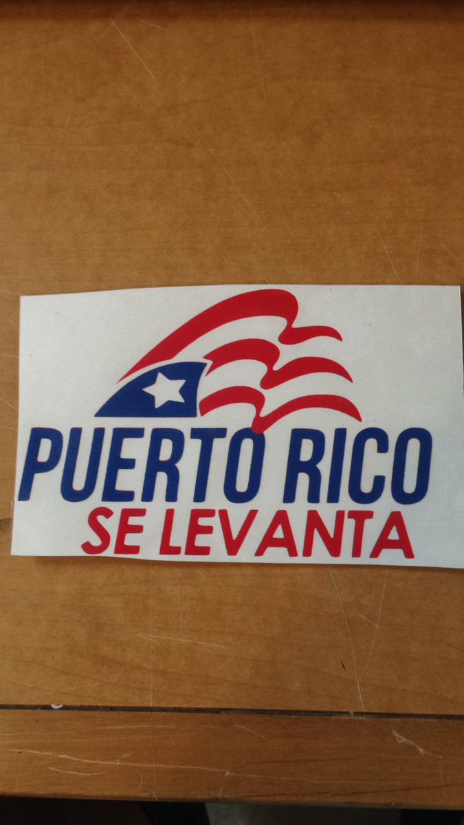 C_P_Graphics's tweet image. #PuertoRicoSeLevanta Car DECAL