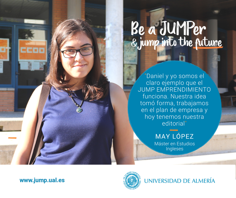 ualmeria's tweet photo. Would you like to be a JUMPer like May López? Make the JUMP! https://t.co/T95wj0zvif #beajumper #jumpintothefuture #jumpual https://t.co/No22SQHeFQ