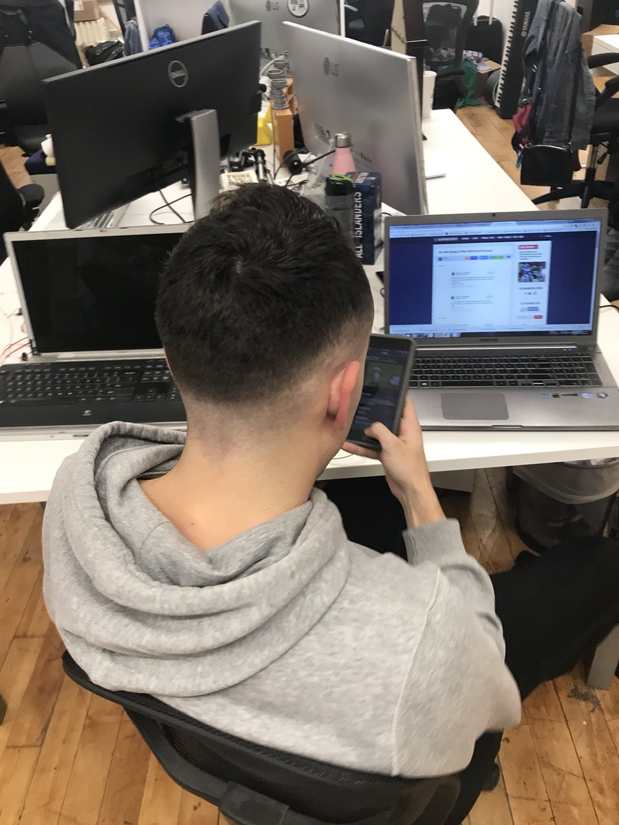 KFCBarstool's tweet image. Your boy @BarstoolHubbs comes in today with his Douchebag Yankee Fan Fade. Reporting for duty in his uniform.