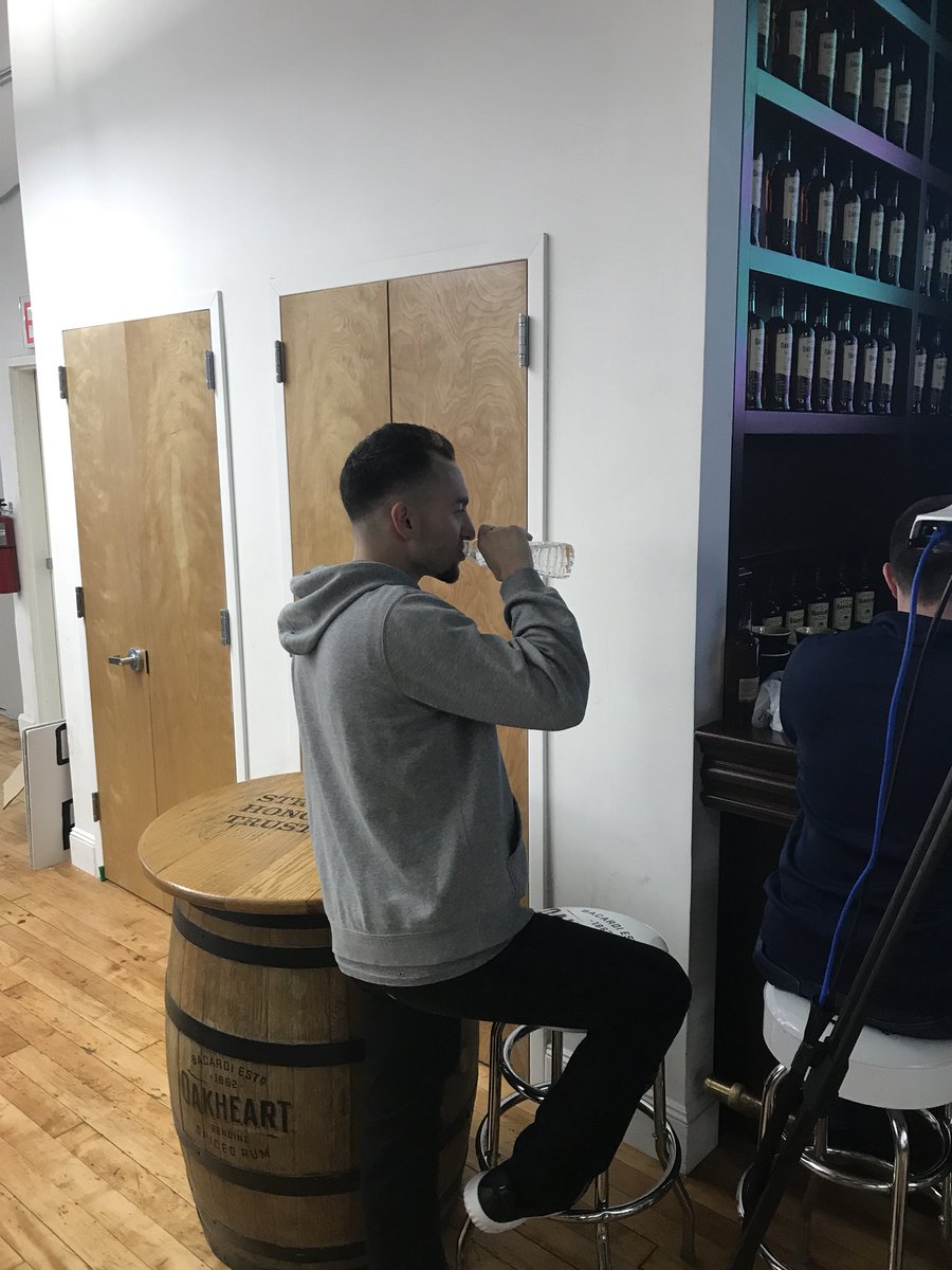 KFCBarstool's tweet image. Your boy @BarstoolHubbs comes in today with his Douchebag Yankee Fan Fade. Reporting for duty in his uniform.