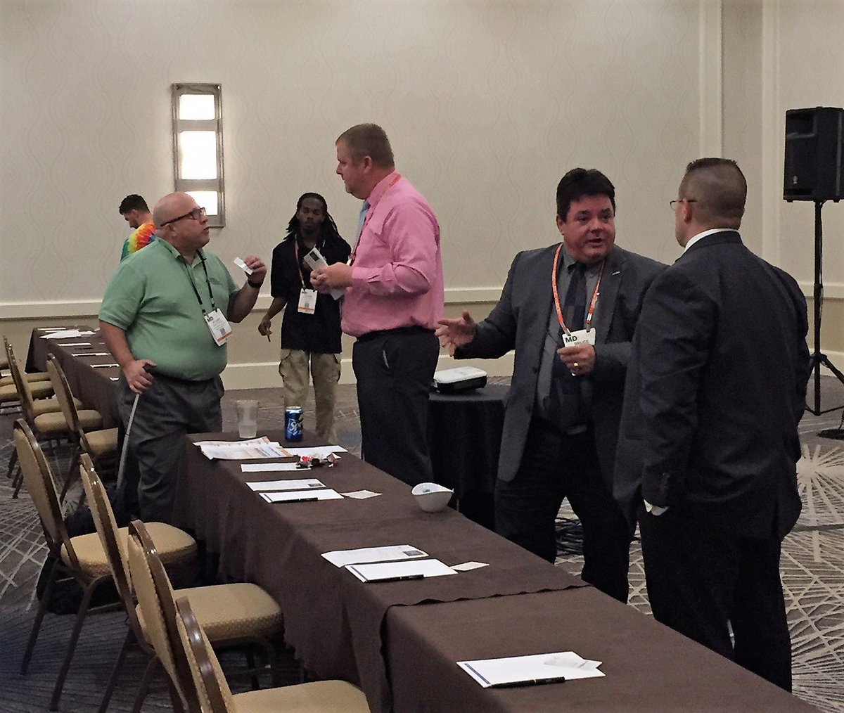 InterMedBio's tweet photo. Check out these photos from our presentaiton from @MDExpo and visit https://t.co/lamNR4kC01 for more info about our cybersecurity services! https://t.co/Vf9lmuW1NI