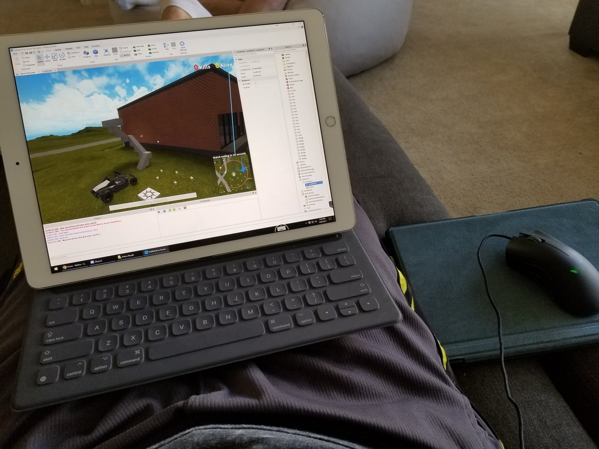 Scriptonroblox On Twitter Pretty Proud Of This I Got Windows 10 Roblox Studio Running On My Ipad As A Wireless Passthrough Robloxdev - scriptonroblox on twitter pretty proud of this i got windows 10 roblox studio running on my ipad as a wireless passthrough robloxdev