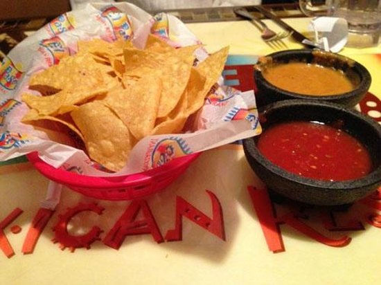 Stop by tonight for free chips and salsa! Just today until 8pm