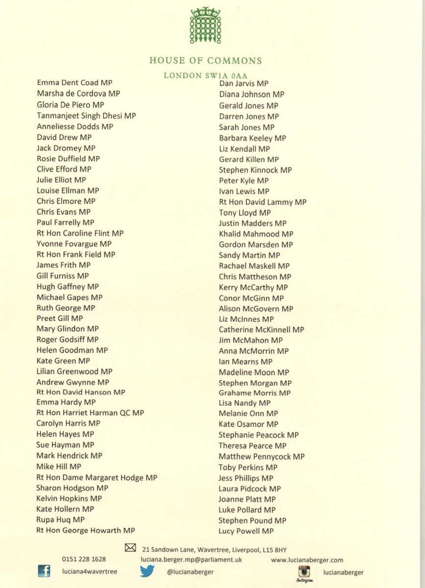 lucianaberger's tweet image. On the eve of #WMHD17 160 @UKLabour MPs have written to the PM to ask that mental health funding is ring-fenced. Now is the time for action.