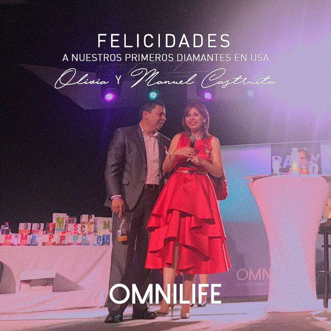 Felicidades Olivia y Manuel Castruita, nuestros primeros  #DiamantesOmnilife en USA
