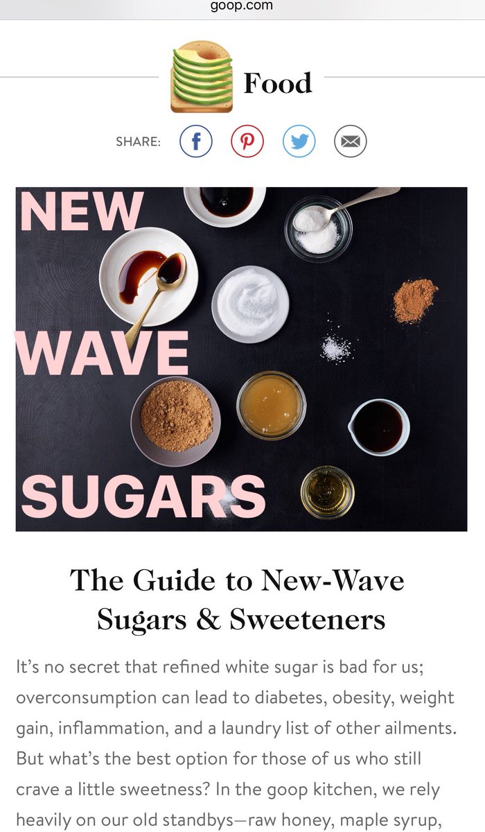 shared my guide on new-wave sugars and sweeteners from palmyra jaggery to monk fruit on <a href="/goop/">goop</a> bit.ly/2kDuxHI