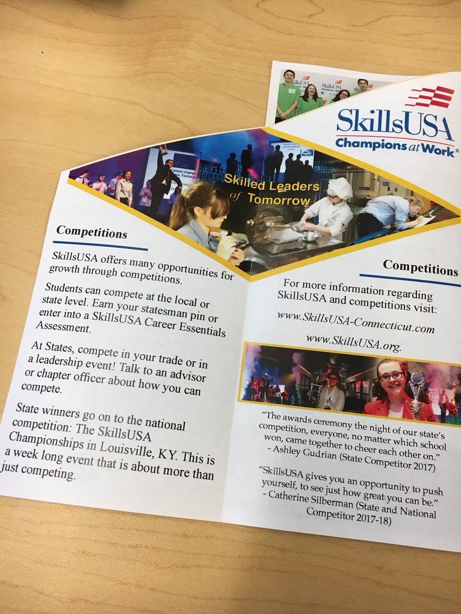 skillsusawths's tweet photo. What goes on in SkillsUSA? Come to the meeting this Wednesday during 7th period to find out! #wilcoxtech #skillsusa #cte https://t.co/XYKCBvfUui