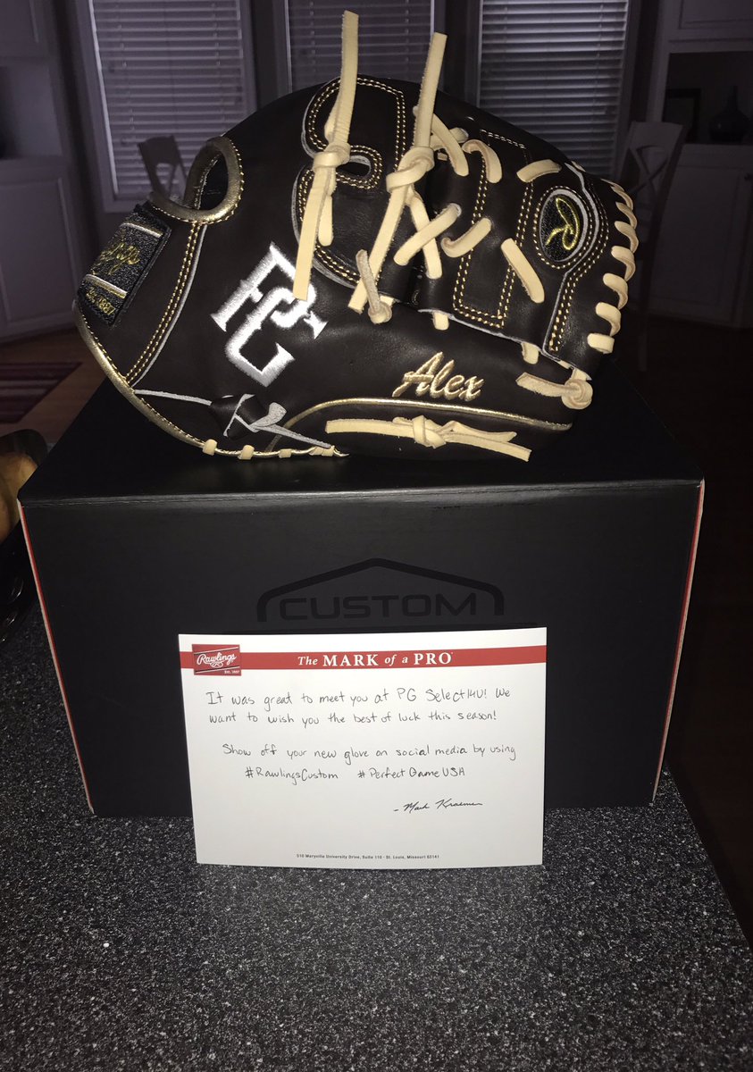Thank you <a href="/PerfectGameUSA/">Perfect Game USA</a>  for the new leather!