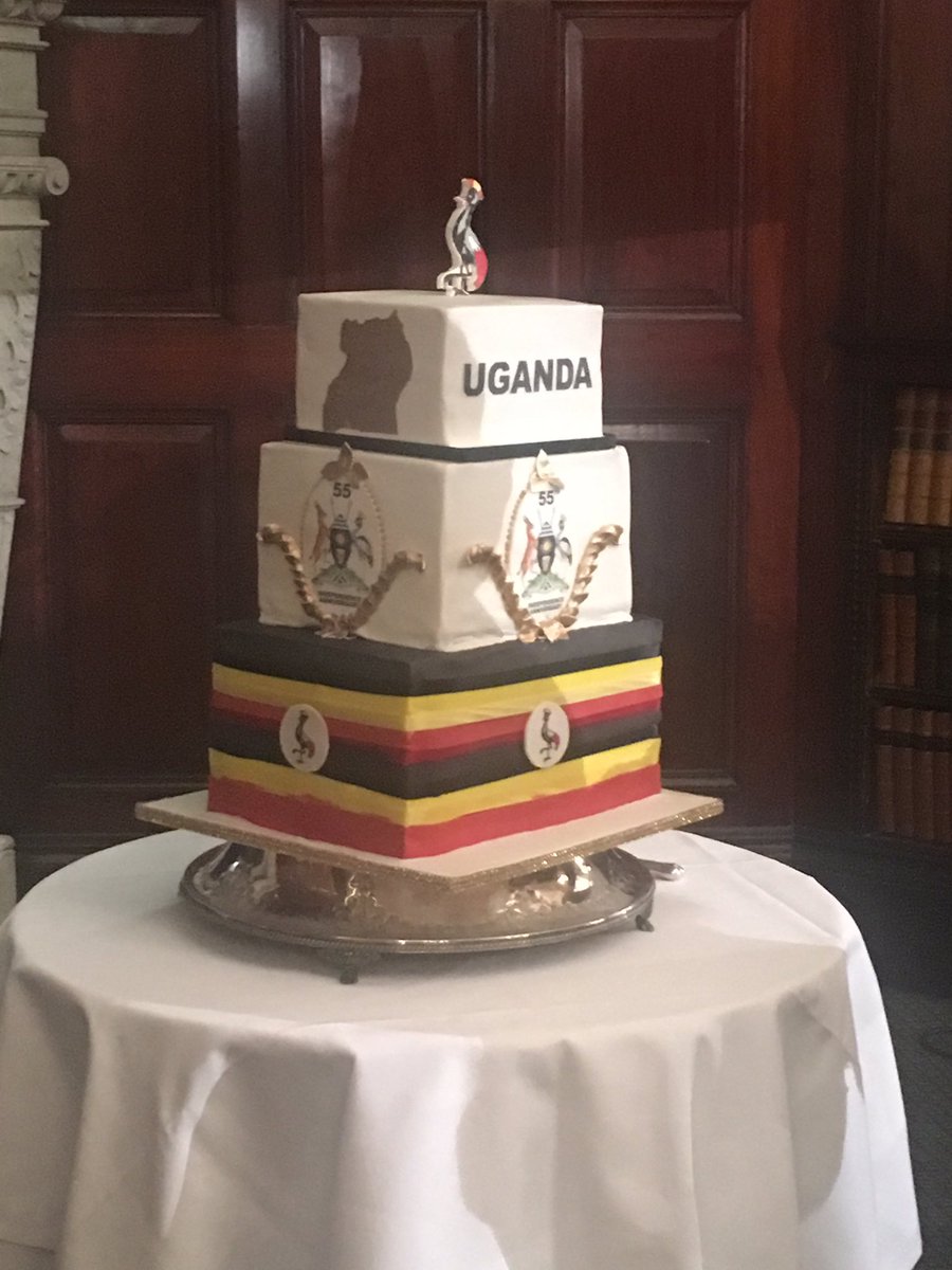 UGHighCommLDN's tweet photo. Now time to cut the cake! Uganda High Commission celebrating 55 years of Ugandan Independence! #UG55 #Ugandaat55 ๐บ๐ฌ https://t.co/7nRYYa6dfl