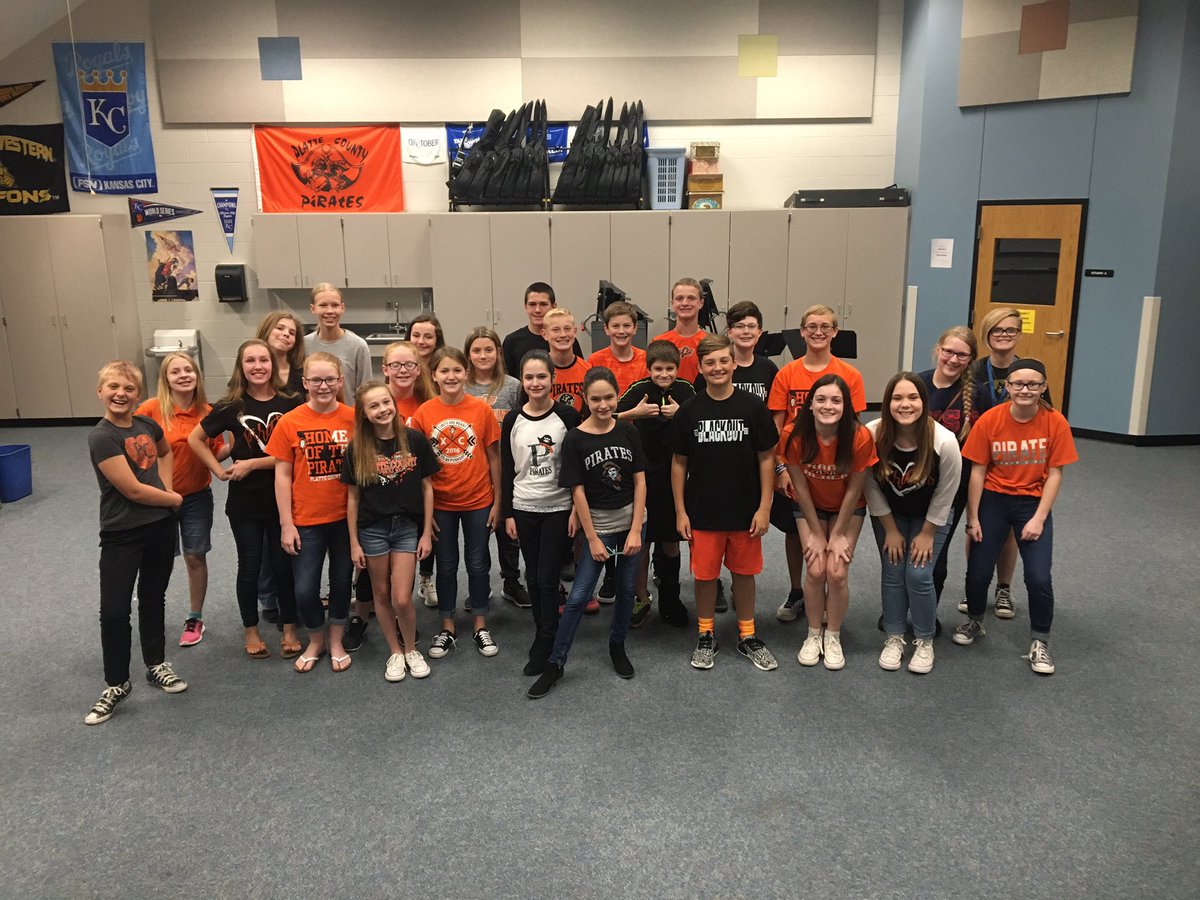 Be sure to catch PCMS honor choir singing the national anthem at our home football game against Kearney! Go Pirates!