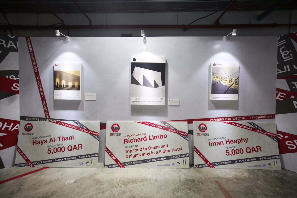 SeeMyDoha's tweet photo. Congrats to the winners of the #seemydoha2016 contest, Creative #Doha!! Check out the expo running until Oct 18.

@See_My_City @ChevyQatar https://t.co/tGNecwC8jx