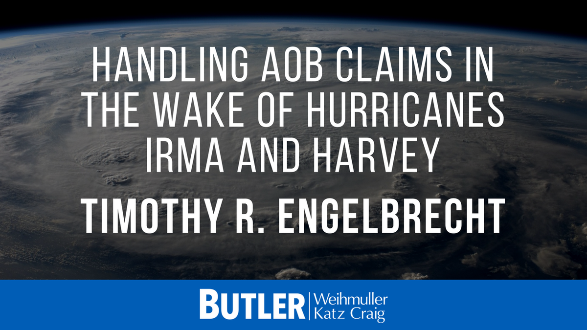 _ButlerLegal's tweet photo. Catch up on helpful AOB tips provided by Attorney Timothy Engelbrecht by downloading this podcast now: https://t.co/ja1ZU8yve9 #AOBS https://t.co/3rw21pxgIH