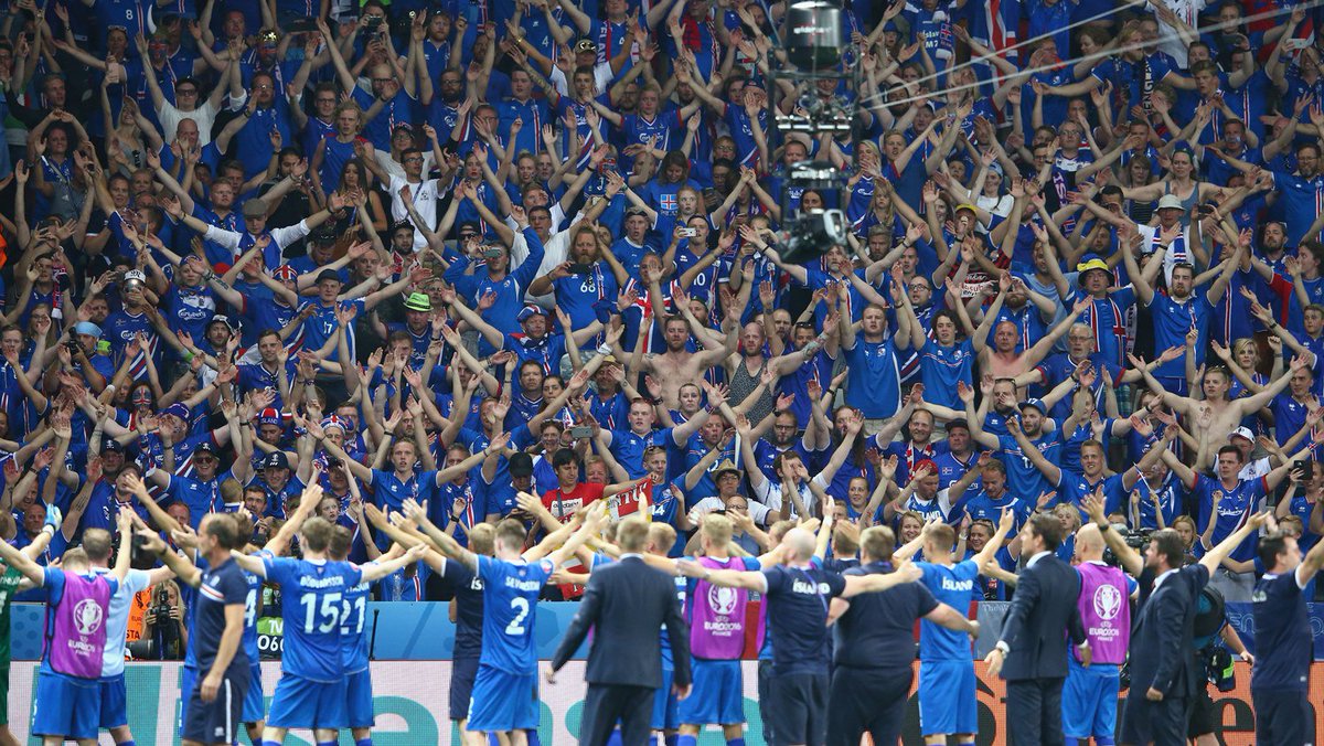 🇮🇸 Iceland's population is less than that of Coventry, Ealing and Wakefield.

👏 The smallest nation ever to qualify for a World Cup.