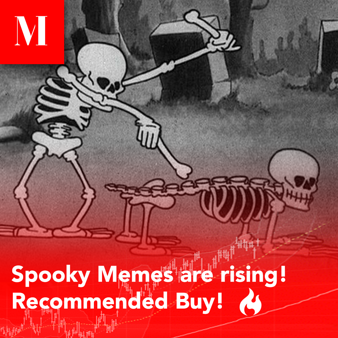 MemeInsider's tweet photo. Spooky Memes are on their annual trend upwards! Invest before Halloween! Buy while they are still cheap. https://t.co/XpMFIATfSB