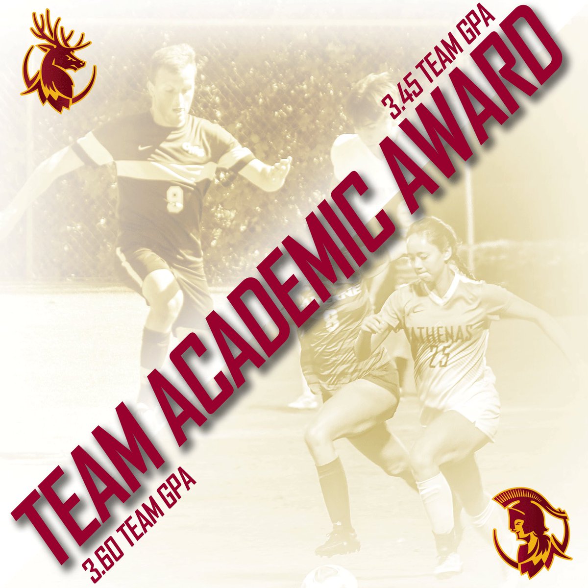 AthleticsCMS's tweet photo. Both #CMSmsoc and #CMSwsoc earned the United Soccer Coaches Team Academic Award for this past season! #GoCMS #GoStags #GoAthenas https://t.co/vn8zfgDaua