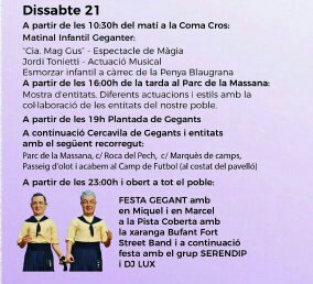 AmicsSalt's tweet photo. Matí per la mainada, tarda per tots i la nit.......
Tot aixo amb els geganrs de Salt
#65anys https://t.co/1PdJMRWuJa