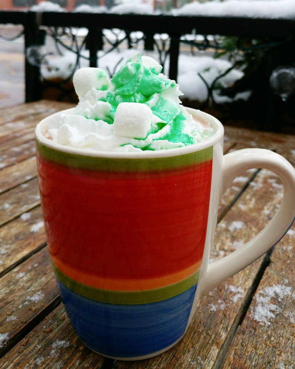 We've got a cool new thing going on to warm ya up! $2 Boozy Hot Chocolates every time it snows in Denver. YES, EVERY TIME IT SNOWS ☕️❄️