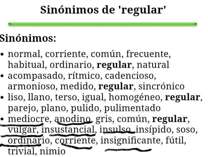 Sinónimo de terso