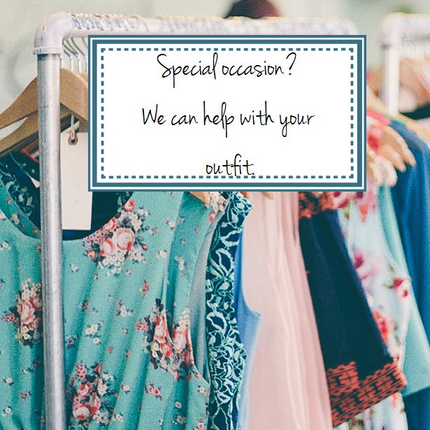 Did you know we offer a free Personal Shopper service? Wait, it gets better! If you call us and book an appointme...