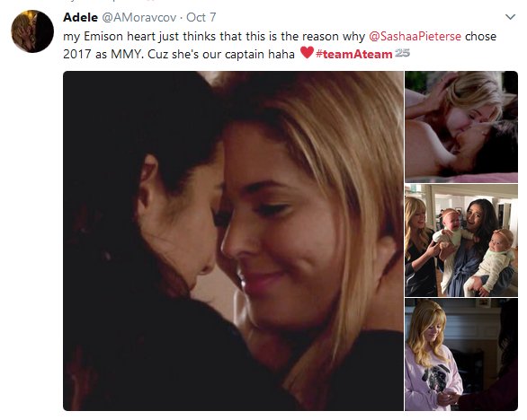 AMoravcov's tweet image. BIIIITCH I WAS RIGHT 😂😜💕

#teamAteam #Emison #EmisonFamily @SashaaPieterse