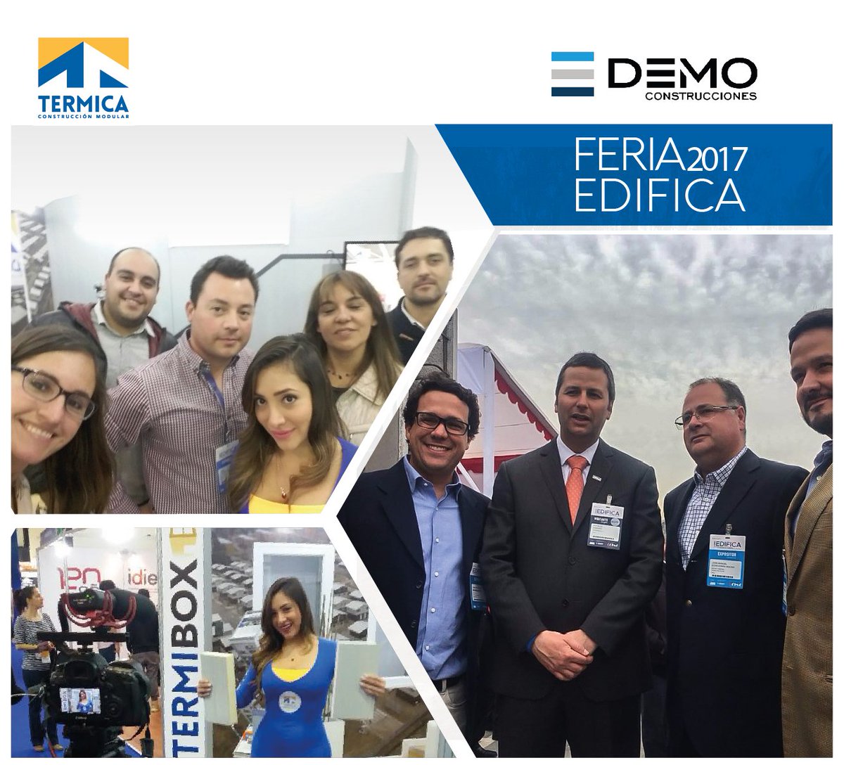 DemoConstru's tweet photo. Con gran éxito terminó la participación de Térmica Modular,  junto a su empresa hermana, DEMO Construcciones en #EDIFICA2017 https://t.co/w1njL9TFzp