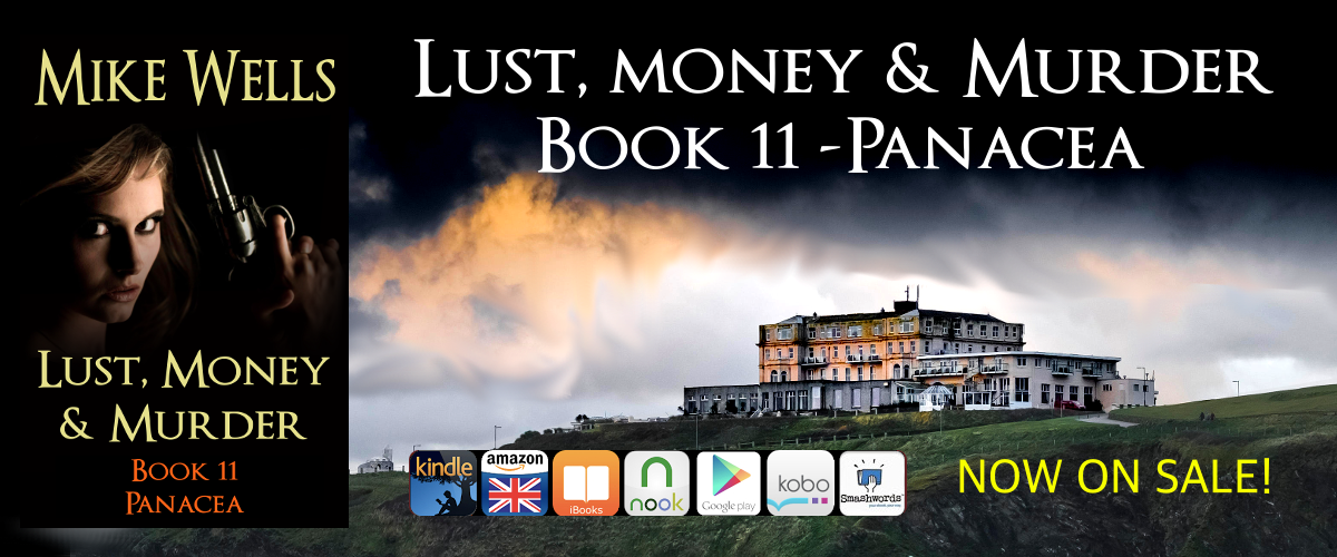 MikeWellsAuthor's tweet photo. Lust, Money &amp; Murder, Book 11 - Panacea - is now on sale!  Links and more info here - #crime #series
https://t.co/vzo3oyDjMP https://t.co/FsBNXpZ3Ai