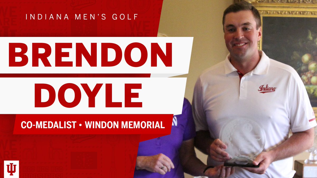 IndianaMGolf's tweet photo. 🏌 MEDALIST 🏌

Brendon Doyle closes with a 65 (-5) in the final round to take home co-medalist honors at the Windon Memorial! https://t.co/dNWz42CXfz