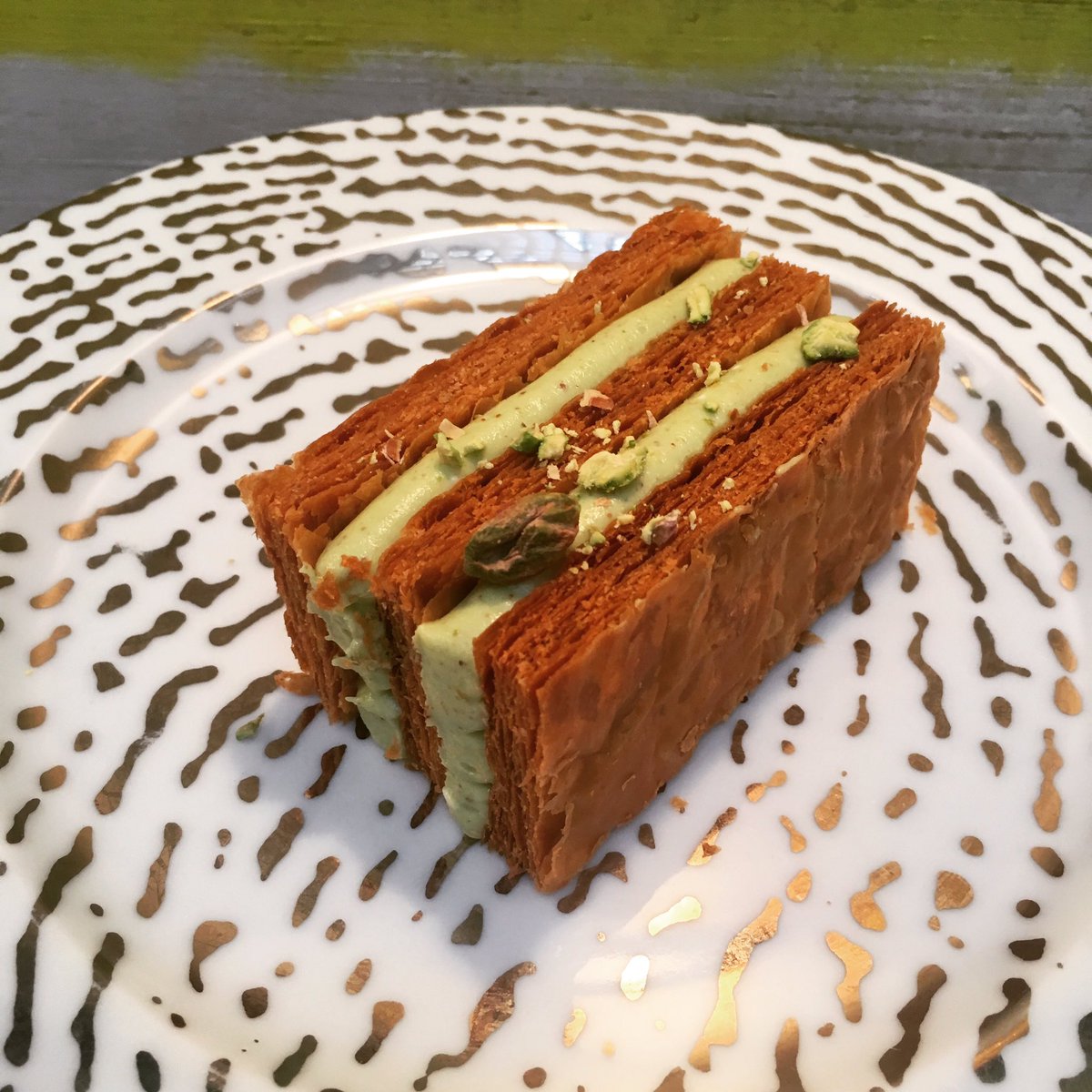 #millefeuille #pistache