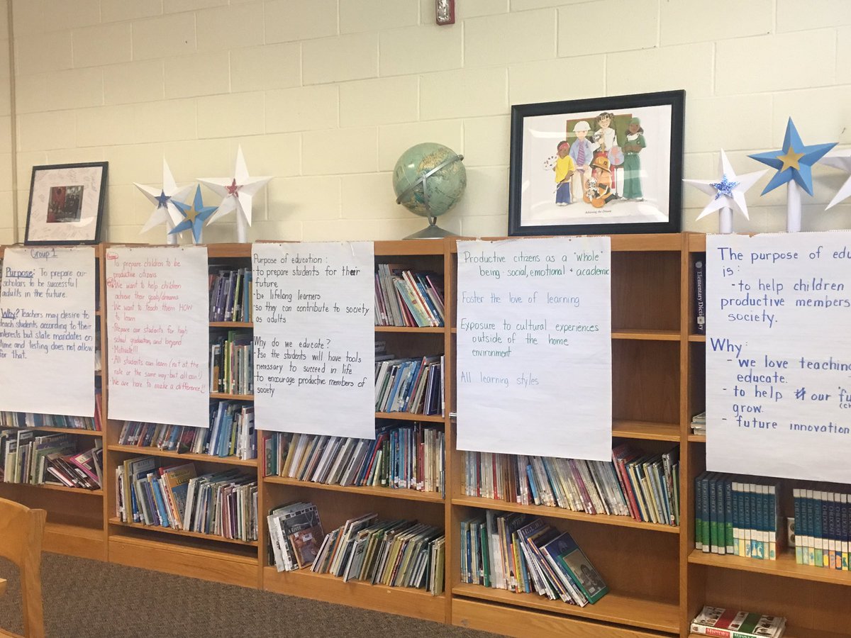 GAB teachers collaborating on the purpose of education and their "why". #lifelonglearning