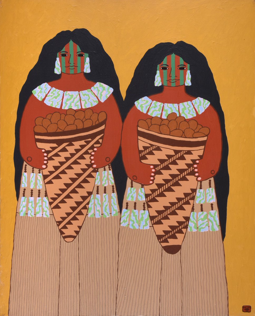 TheAutry's tweet photo. "A Gift From California" by Harry Fonseca (Nisenan Maidu, Hawaiian, Portuguese) for Indigenous People's Day. #CAcontinued https://t.co/191sZYrYFA