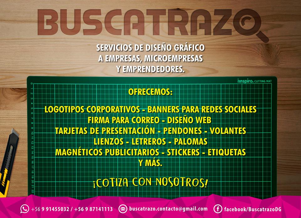 BuscatrazoDG's tweet photo. ¡COTIZA CON NOSOTROS!
buscatrazo.contacto@gmail.com
+569 91455032/+569 87141113
#Buscatrazo #DiseñoGráfico #Concepción #Chile #Emprendedores https://t.co/r54bVzF5EF