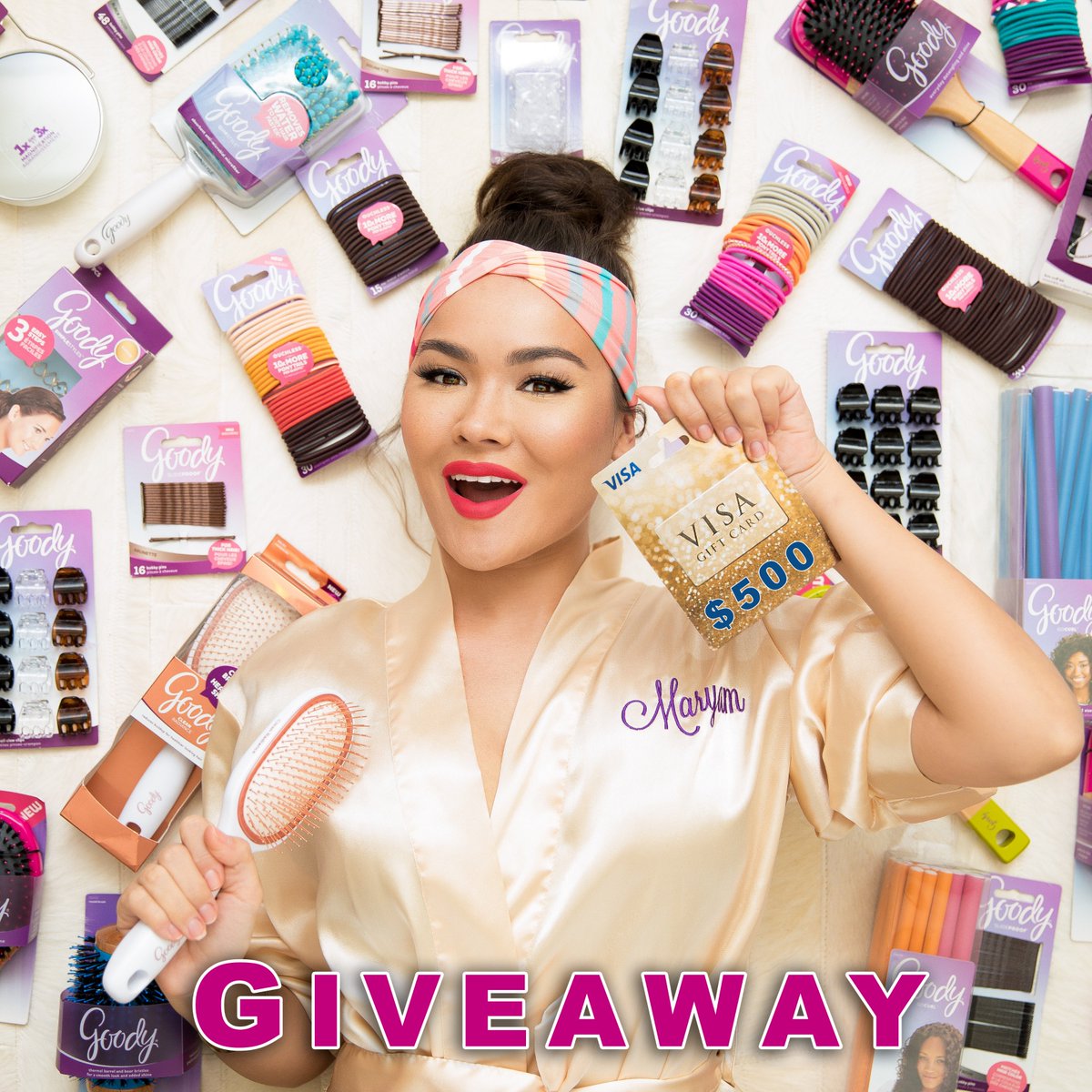 Maryam Maquillage (@maryam_nyc) on Twitter photo I'm hosting an EPIC GIVEAWAY on my IG thanks to <a href="/GoodyHair/">Goody Hair</a>! WIN $150 worth of products + a $500 visa gift card!! instagram.com/p/BaCqTP3Bas_/… I'm hosting an EPIC GIVEAWAY on my IG thanks to <a href="/GoodyHair/">Goody Hair</a>! WIN $150 worth of products + a $500 visa gift card!! instagram.com/p/BaCqTP3Bas_/…