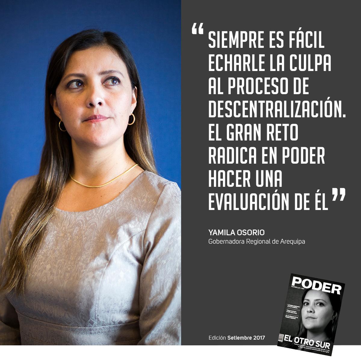 PODERPeru's tweet photo. Yamila Osorio habla sobre los temores de la idea de una unión regional. Más en última edición de la revista PODER ► https://t.co/L1oxsl9WxO https://t.co/CR7Ab8H2uy