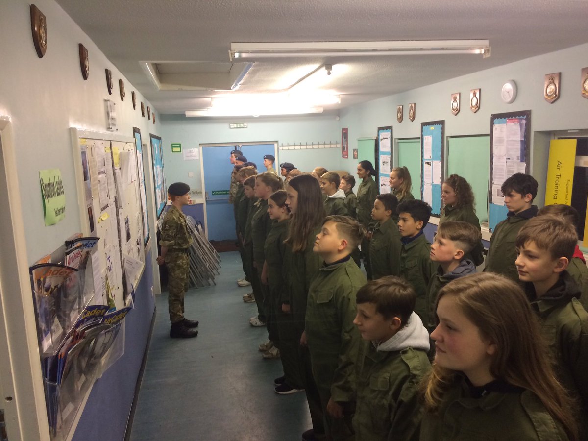 New recruits! 27, to be precise, all keen and ready to start their Air Cadet journey #whatwedo