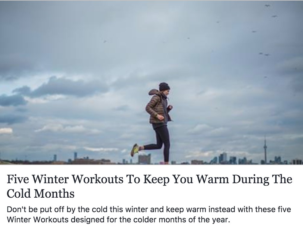 SweatbandActive's tweet photo. 5 #warming #winter #workouts for you! #FitnessMotivation #healthmoves #running #gymlife https://t.co/7rX24lFCGD https://t.co/v11VFxdZeR