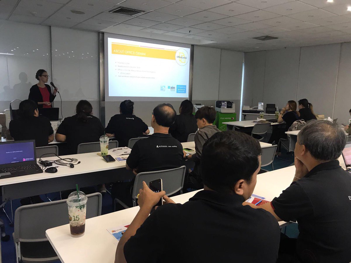 dokmeesoftware's tweet image. #Dokmee presentation at #FujiXerox Printer Channel Thailand: Dokmee Capture is in the box of the #Documate scanners!