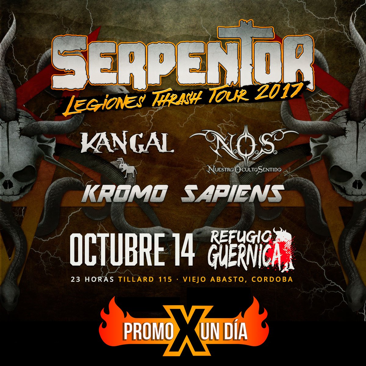🔔 ¡Atención! Sólo por HOY 2x1 en anticipadas para <a href="/serpentorthrash/">SERPENTOR</a> en @RefugioGuernica *de 9 a 19hs en <a href="/edenentradas/">Edén Entradas</a> (Obispo Trejo 15).