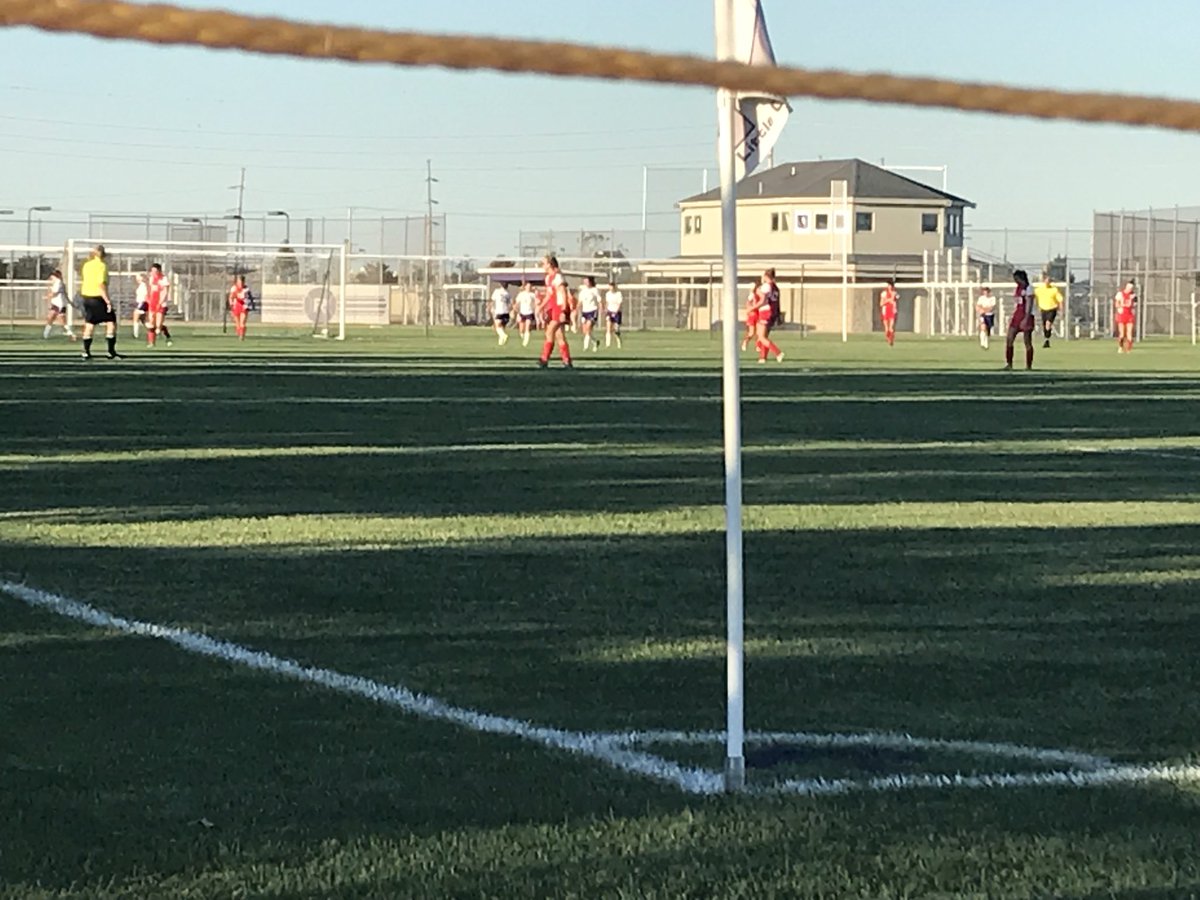 Watching varsity soccer play at Fremont Ross High school! #bobcatproud