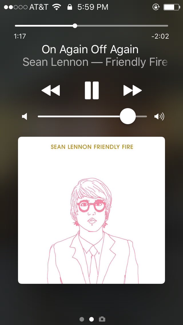 Chilled out rainy day jams. Happy Birthday, Sean Lennon. 