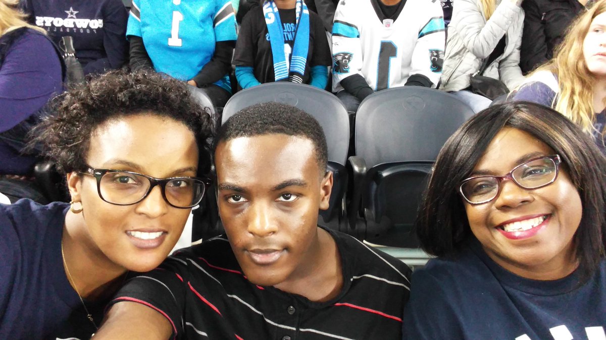 CDaniels1307's tweet photo. This photo speaks cause, This was was the first Dallas cowboys game I went with my grandma and goes to show that family means a lot to me. https://t.co/kQZ61BS4MW