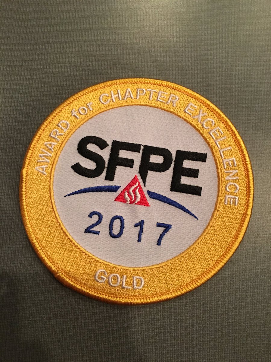 Congratulations to all the chapter excellence winners. <a href="/FMGlobal/">FM</a>'s immediate past present Matt Daelhousen accepting on behalf of <a href="/SFPE_NEC/">SFPE New England</a>
