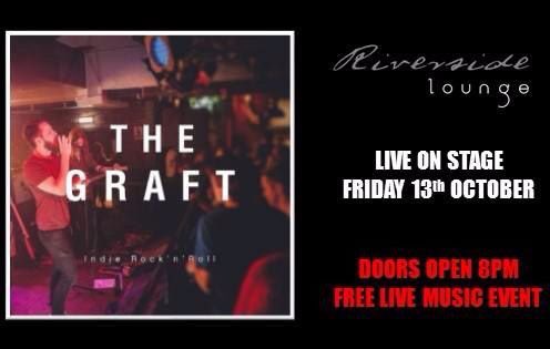 EDGEStockton's tweet photo. The graft will take to Riverside Lounge stage this Friday and we are making it a free event #freeevent #indie #rock #music #thegraft https://t.co/GVdqdPHPPs