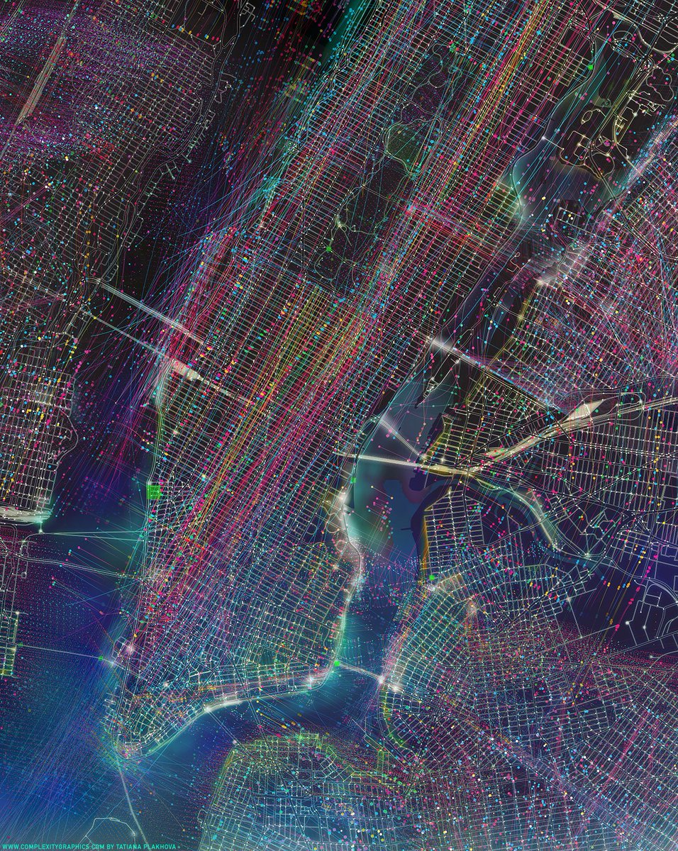 #newyork #manhattan #newyorkmap #manhattanmap #citymap #complexity #complexitygraphics #tatianaplakhova #plakhova #dynamicmap #cityenergy