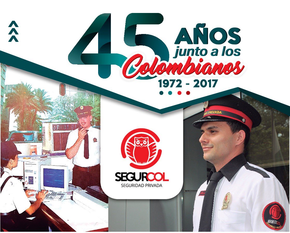 segurcoltda's tweet photo. ¡45 años juntos a los colombianos! https://t.co/Ipt2Wrfndl
