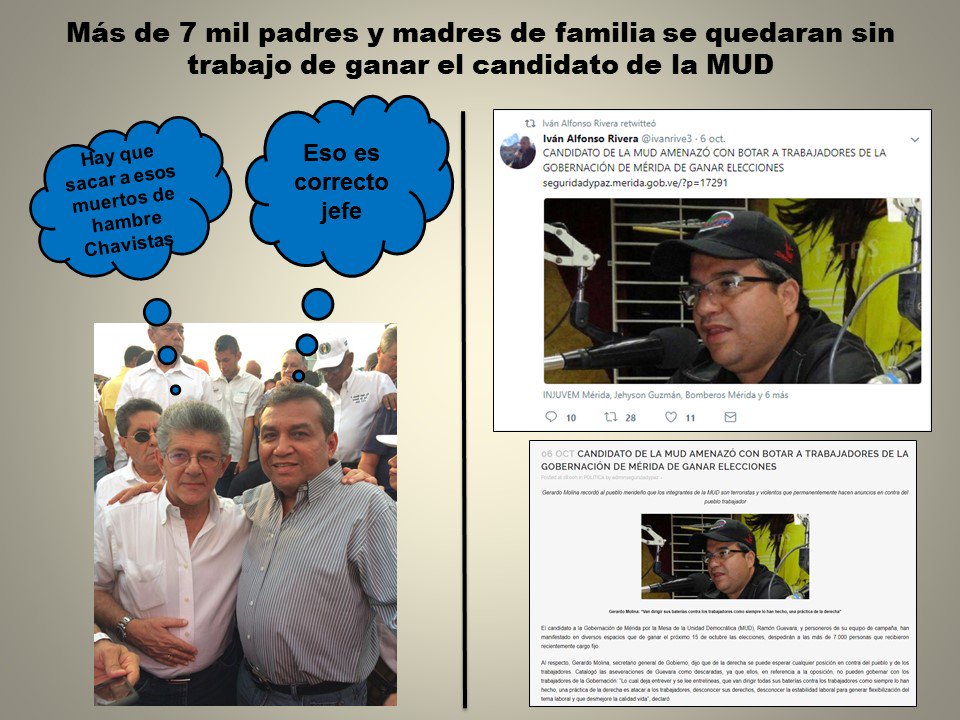 yenirios831's tweet photo. OJO: Los planes del candidato de la violencia en #Mérida #En6DiasVotaPorLaPaz @ConJehysonG @PartidoPSUV @PSUVMRD https://t.co/gISeJiDF1E