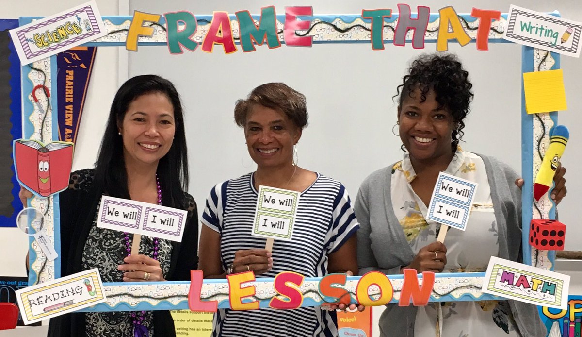jhmoreno's tweet photo. Elementary math/sci CICs promoting our fundamental 5 district initiative at today's teacher conference @GalenaParkISD #lessonframe https://t.co/xns0AFEfDW